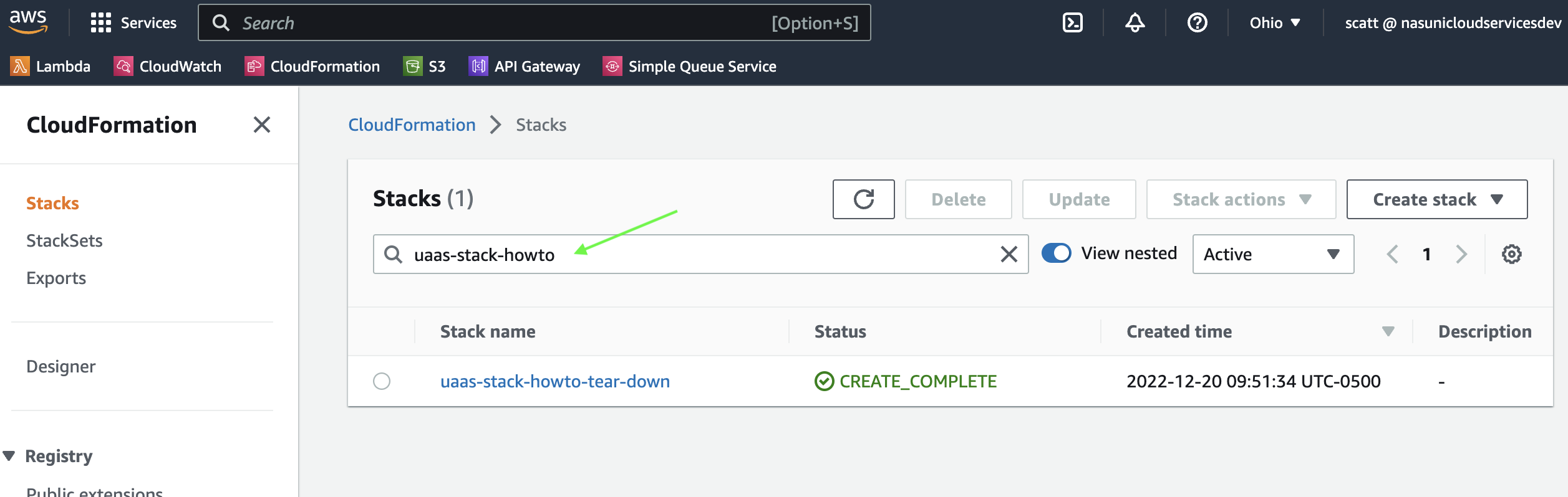 AWS CloudFormation Stacks