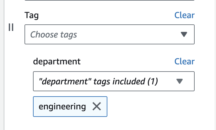 Filtering by tag
